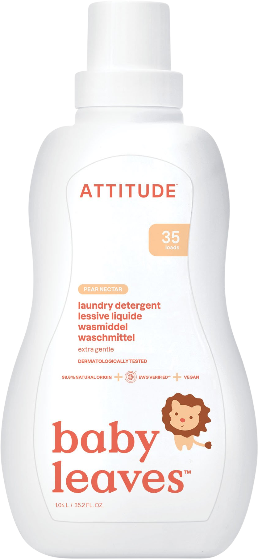 Attitude Prací gél pre deti s vôňou hruškovej šťavy 1.05 l