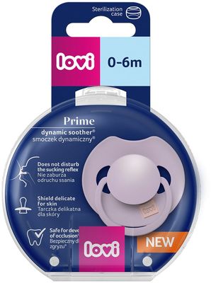 LOVI Cumlík silikónový dynamický Prime 0-6m Violet