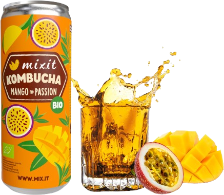 Mixit BIO Kombucha - Mango & Passion Fruit 330 ml