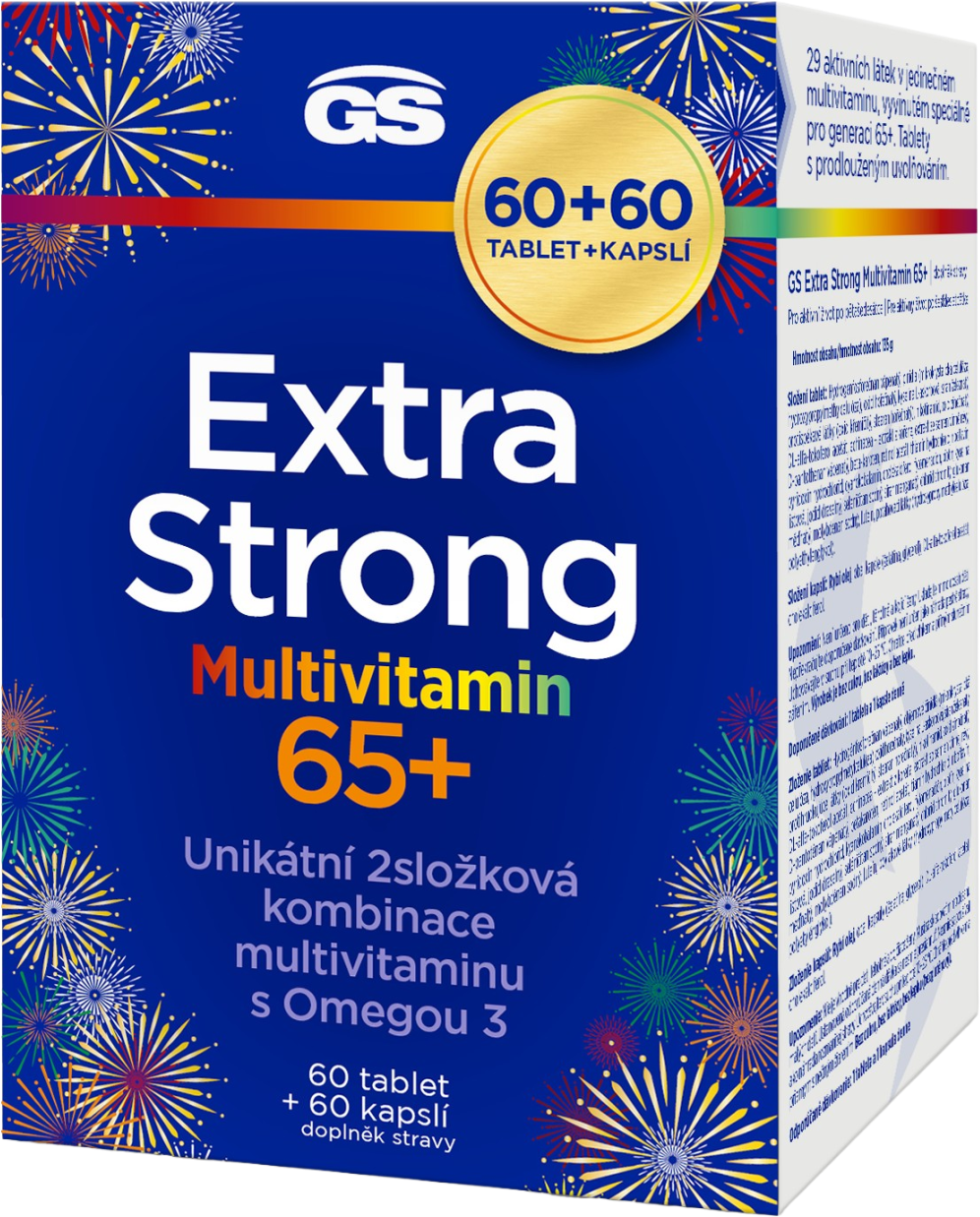 GS Extra Strong Multivitamín 65+, 120 kapslí