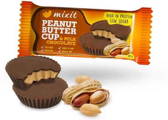 Mixit Proteínový Cup – Arašidové maslo & mliečna čokoláda 42 g