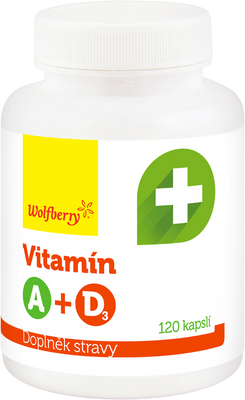 Wolfberry Vitamín A +D3 kapsuly 120 kapsúl