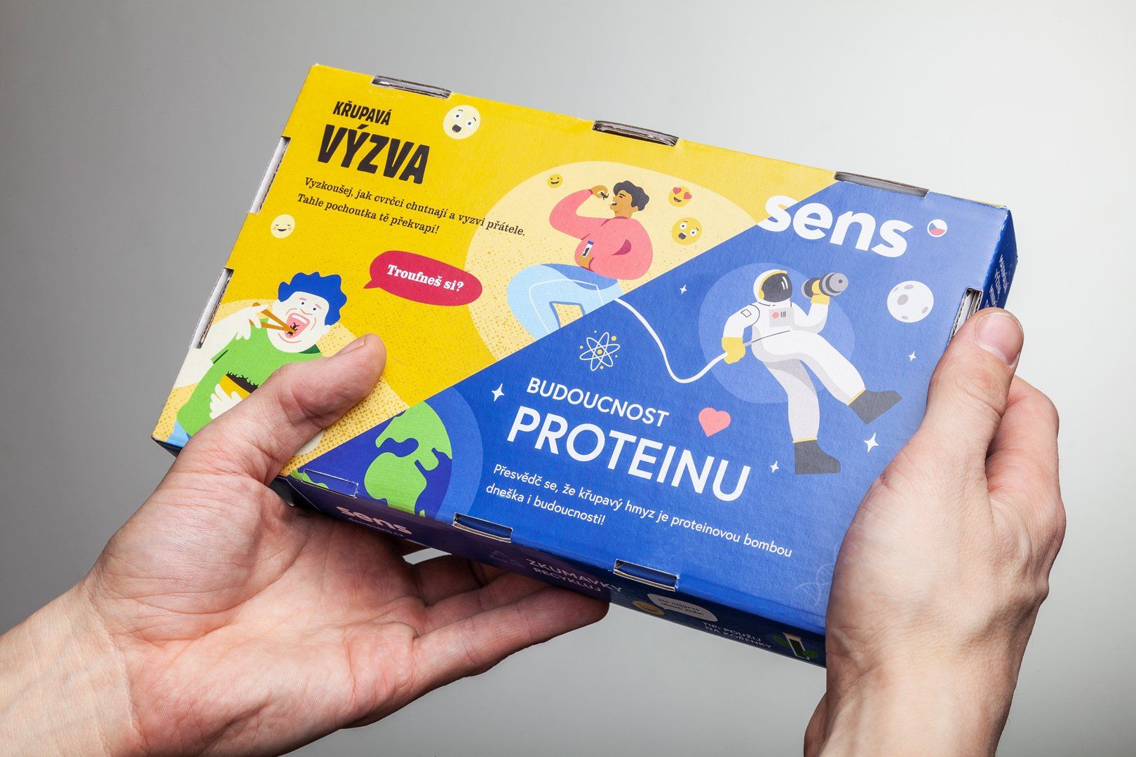 Sens Cvrčky v čokoláde - Darčeková sada 4 príchute 4 x 20 g