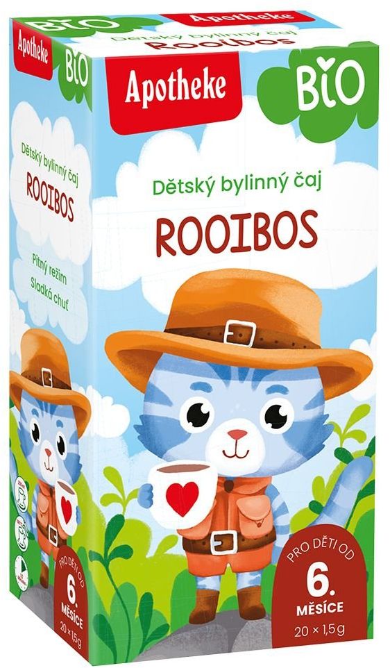 Apotheke Detský čaj BIO rooibos bežné pitie 20 x 1.5 g