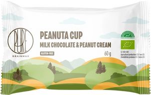 BrainMax Pure Peanuta Cup, Čoko košíček s arašídovým krémem, BIO 60 g