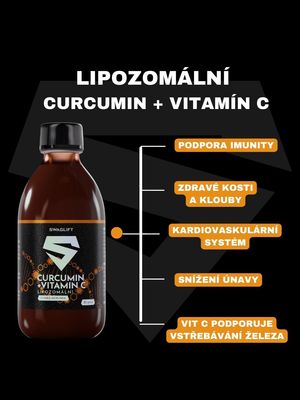 Swaglift Lipozomálna Curcumin + Vitamín C 300 ml