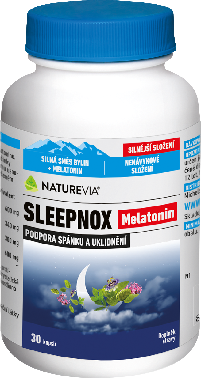 NatureVia Sleepnox Melatonin 30 kapsúl
