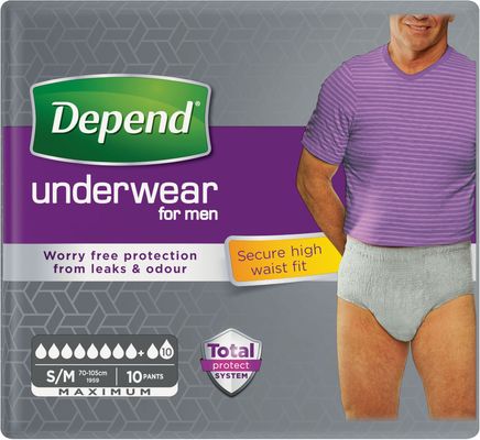 Depend Natahovací kalhotky ® Maximum pre mužov S/M 10 ks