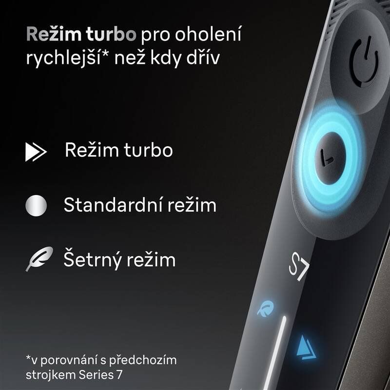 Braun Series 7 72-C7200cc, Holiaci strojček - zlatý