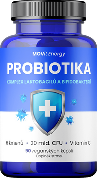 MOVit Energy Probiotiká komplex laktobacilov a bifidobaktérií 90 kapslí