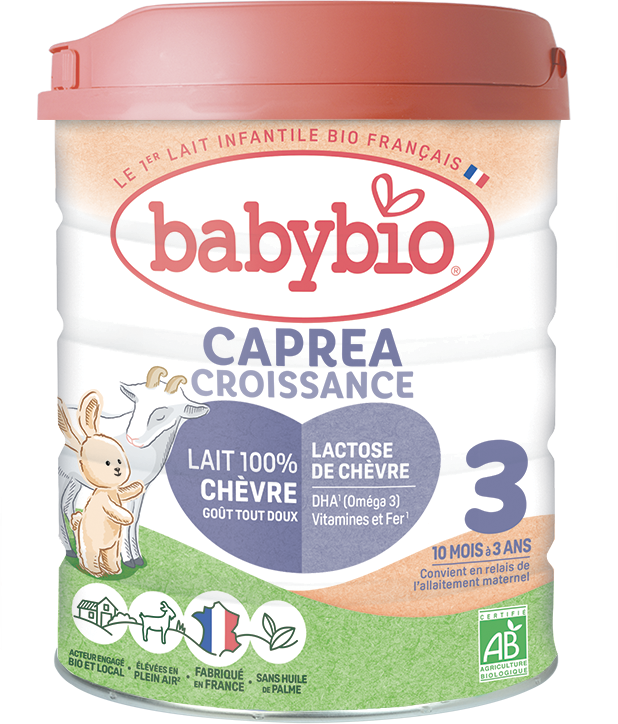 Babybio Caprea 3 batoľacie kozie dojčenské bio mlieko 800 g