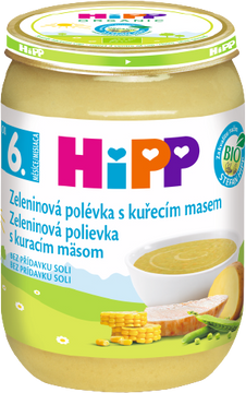 HiPP BIO Zeleninová polievka s kuracím mäsom 190 g