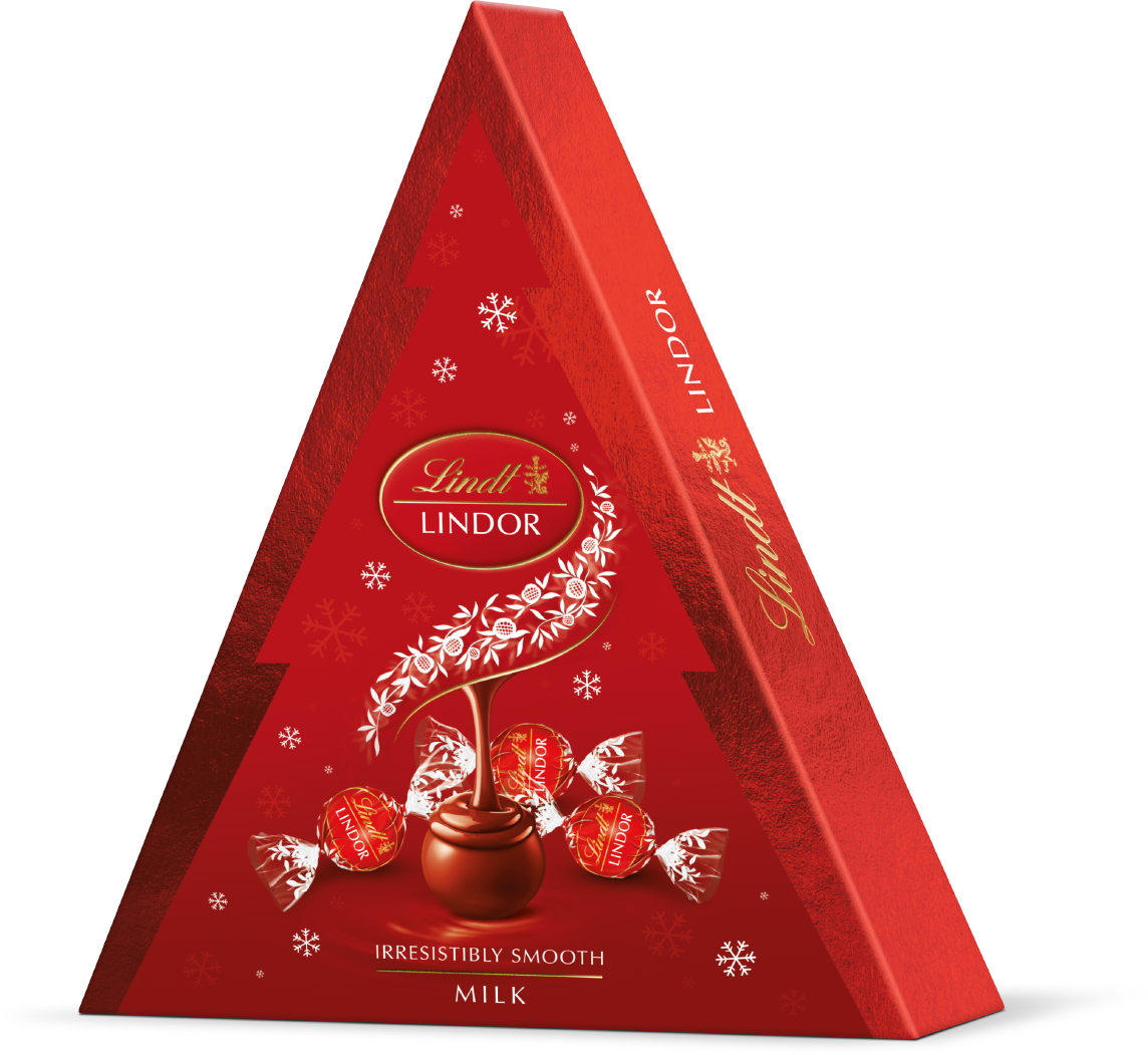Lindt LINDOR Vianočný stromček Mix 125 g