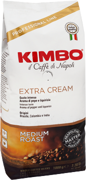 Kimbo Extra Cream zrnná káva 1000 g