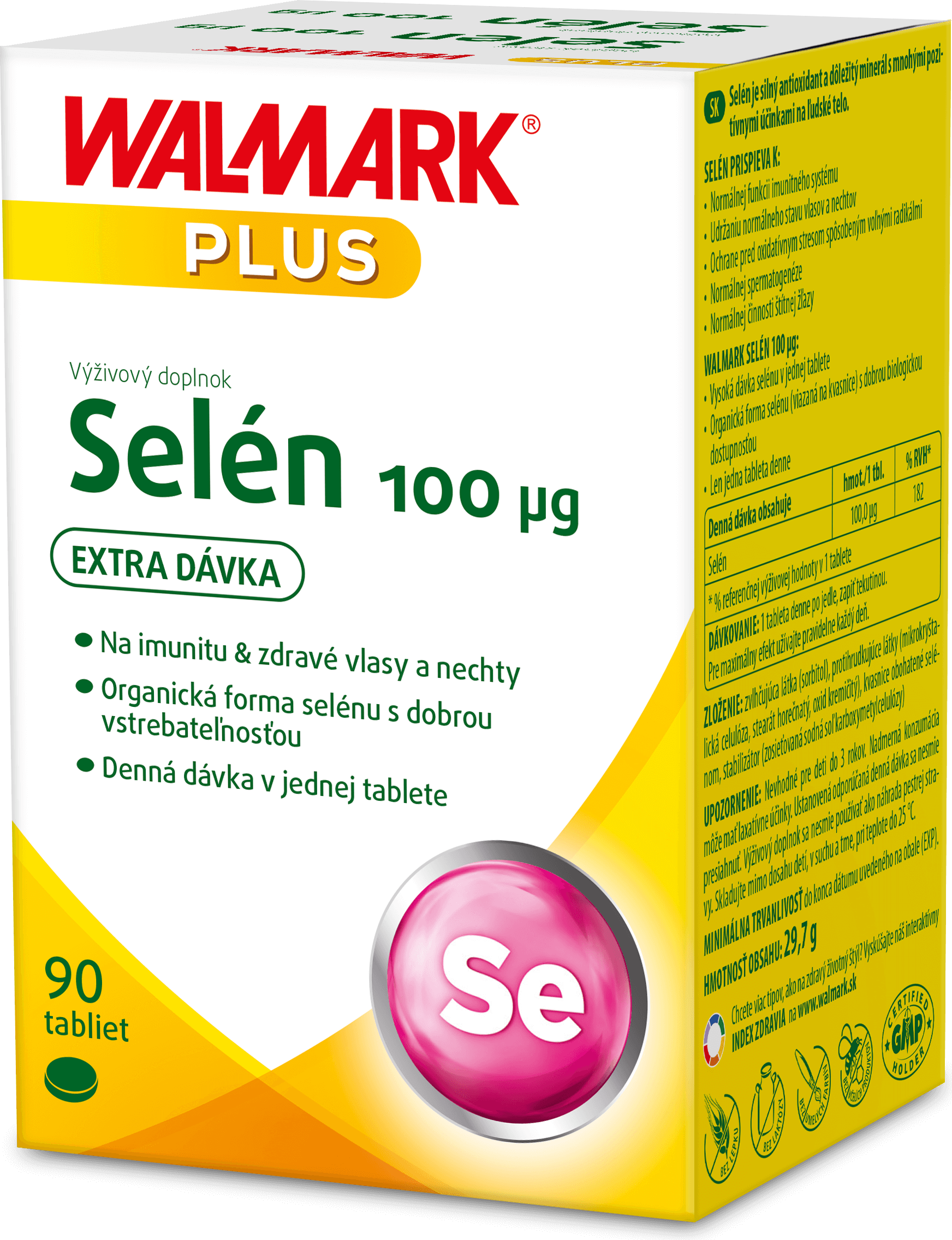 Walmark Selén 100 µg 90 tabliet
