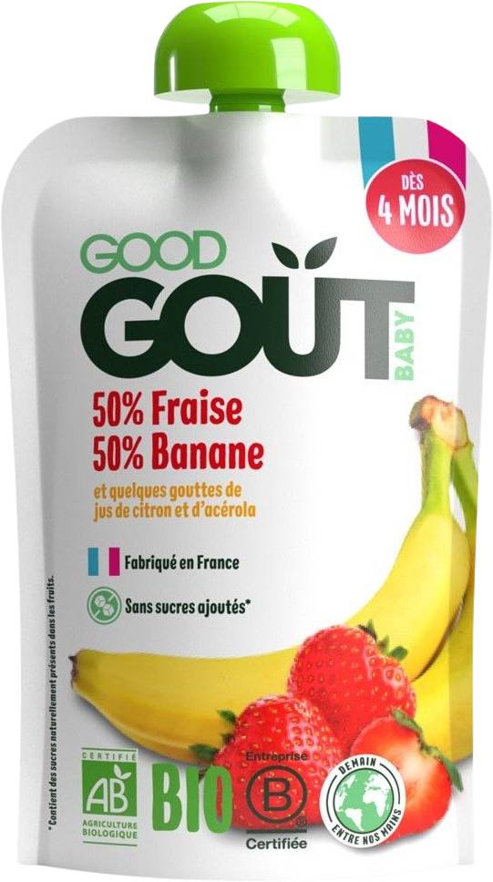 Good Goût BIO Jahoda s banánom 120 g