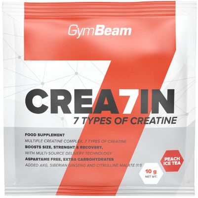 GymBeam Kreatín Crea7in, broskyňa ľadový čaj 10 g