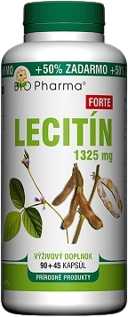 Bio Pharma Lecitín Forte 1325 mg, 135 kapsúl