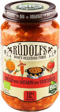 Rudolfs BIO Paella s lososom a zeleninou 190 g
