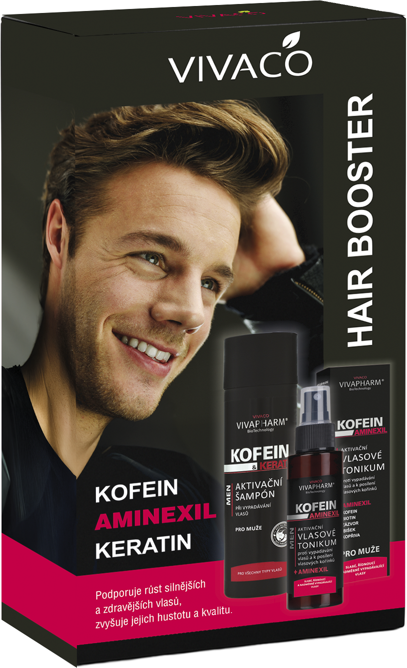 Vivaco Darčeková kazeta kofeín šampón + vlasové tonikum