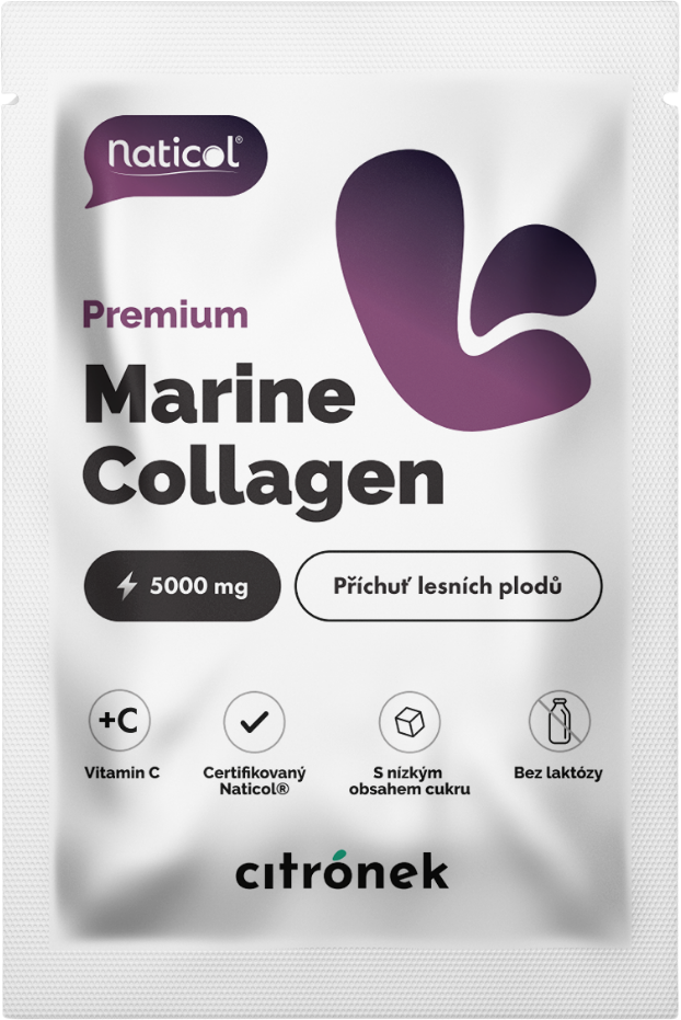 Citronek Vzorka Morský kolagén Naticol®, 5000 mg, lesné plody 6 g