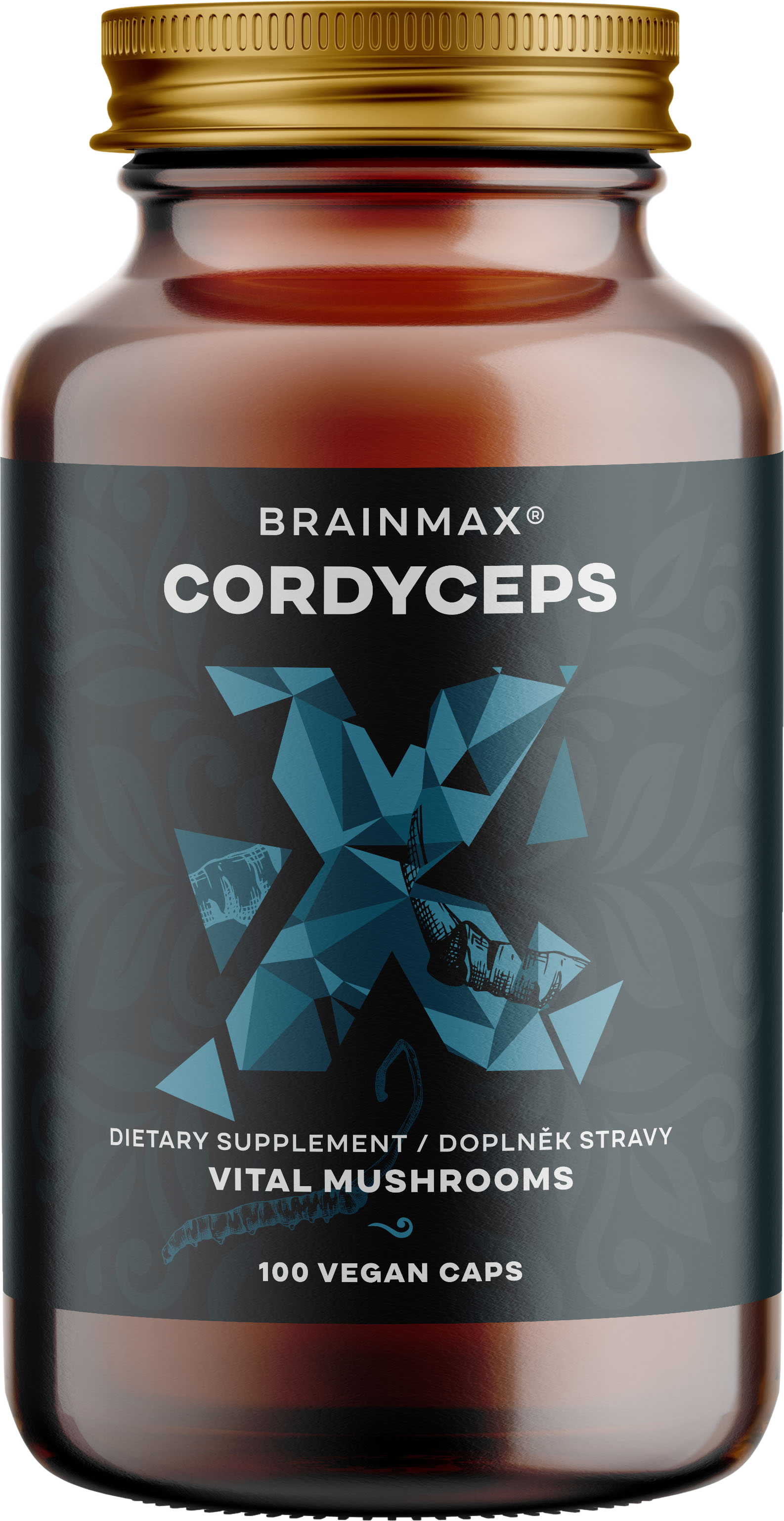 BrainMax Cordyceps extrakt z huby 100 kapsúl