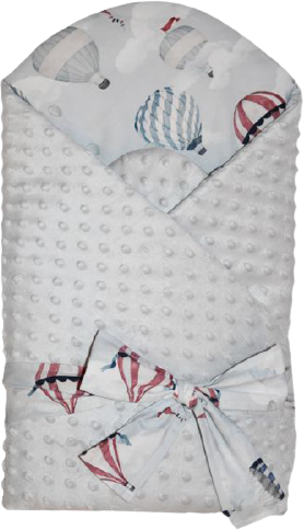 Eko Zavinovačka Minky s kokosový vnútrom Balloons 75 x 75 cm