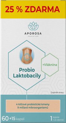 Aporosa Probio Laktobacily 25 % ZADARMO 75 kapsúl