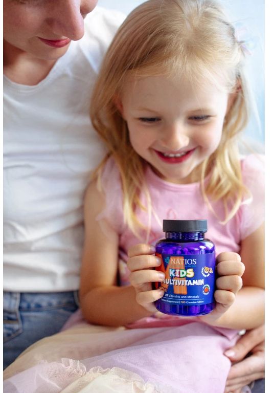 Natios Kids Multivitamín, 21 vitamínov a minerálov 180 tabliet