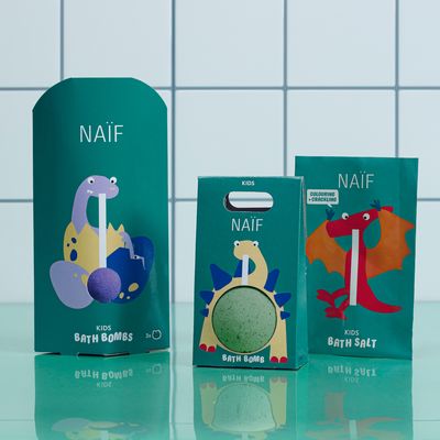 NAÏF Praskajúca farebná soľ do kúpeľa 40 g