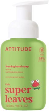 Attitude Detské penivé mydlo na ruky Super leaves Kids s vôňou melónu a kokosu 295 ml