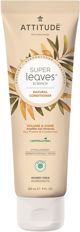Attitude Kondicionér Super Leaves s detoxikačným účinkom, lesk a objem pre jemné vlasy 240 ml