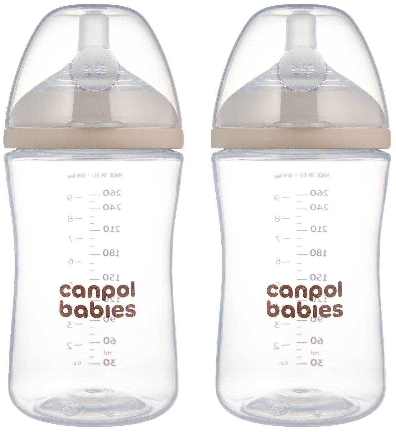 Canpol babies Sada fliaš Natural Shape 2 x 260 ml