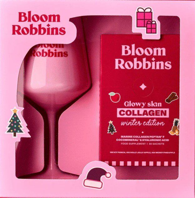 Bloom Robbins Vianočný glowy skin kolagín s pohárom