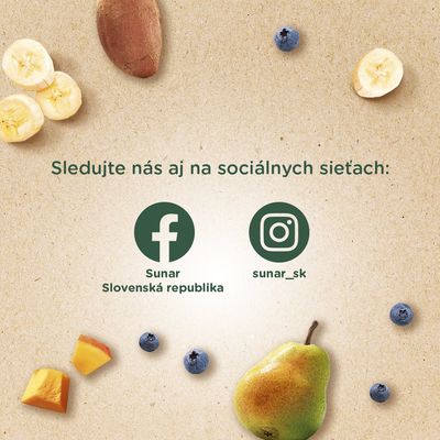 Sunar BIO ovocná kapsička Smícháček banán, hruška, tekvica, batáty a čučoriedky 100 g