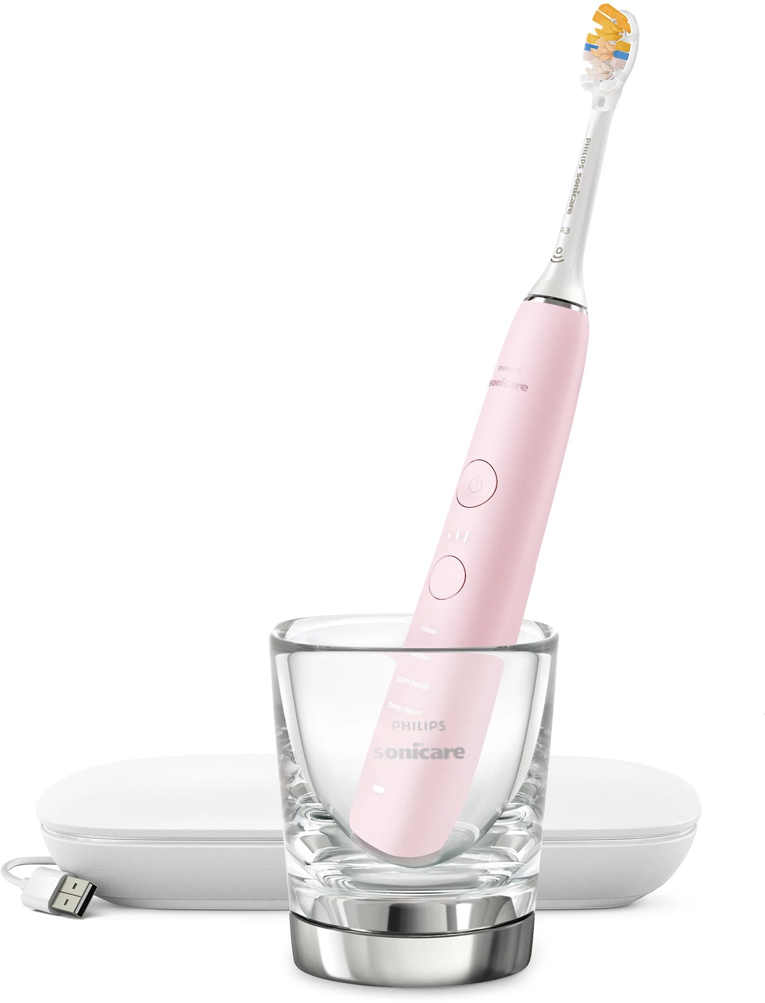 Philips Sonicare Nabíjacia zubná kefka 9000 DiamondClean HX9911/21 ružová