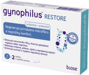 Gynophilus RESTORE vaginálne tablety 2 ks