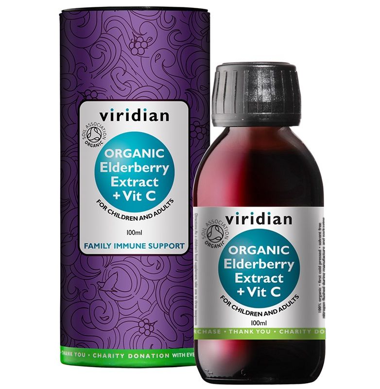 Viridian Elderberry Extract + Vitamin C Organic 100 ml