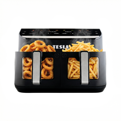 Tesla AirCook DualHeat QD464 XXL - multifunkčná duálna digitálna teplovzdušná fritéza