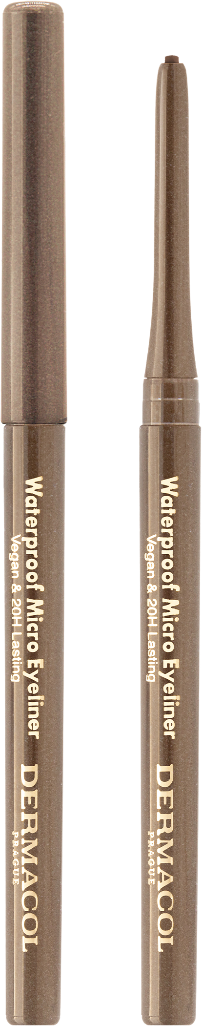 Dermacol Waterproof Micro Eyeliner automatická ceruzka na oči hnedá 0.08 g