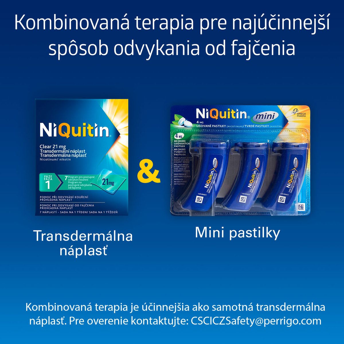 Niquitin Clear Transdermálna náplasť 7 x 14 mg