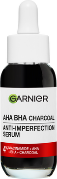 Garnier Pure Active AHA + BHA Charcoal sérum proti nedokonalostiam 30 ml