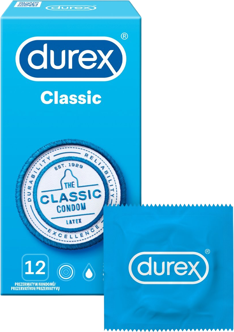 Durex Classic Kondómy 12 ks