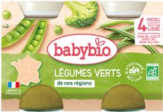 Babybio zelená zelenina 2 x 130 g