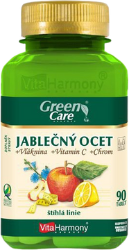 VitaHarmony Jablčný ocot + vláknina + chróm + vitamín C 90 tabliet
