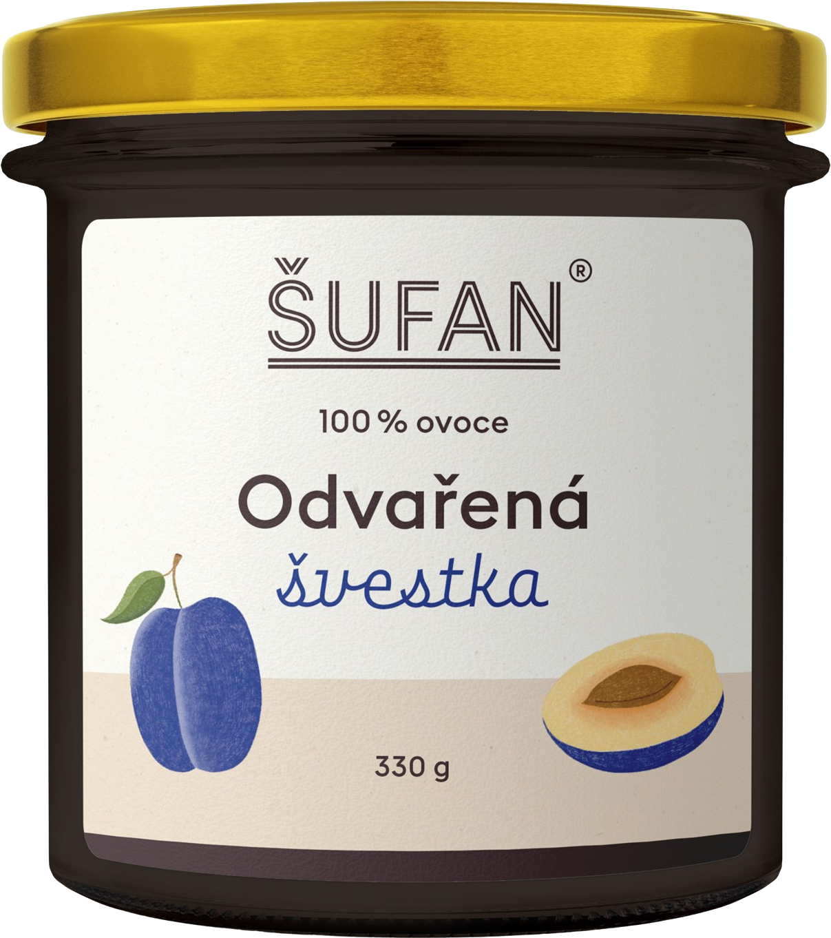 Šufan Odvarená slivka 330 g