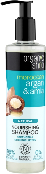 Organic Shop Výživný šampón Argan & Amla 280 ml