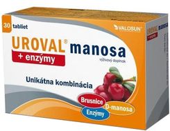 Walmark UROVAL manosa + Enzýmy 30 tabliet