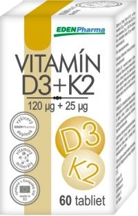 Edenpharma VITAMÍN D3 + K2 60 tabliet