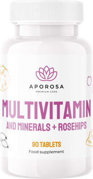Aporosa Multivitamín a minerály so šípkami 90 tabliet